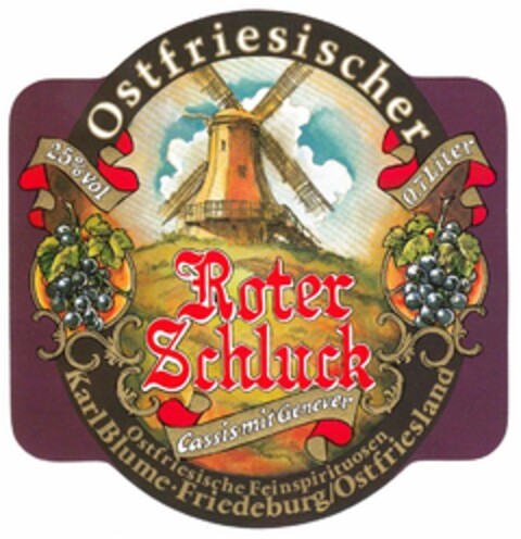 Ostfriesischer Roter Schluck Logo (DPMA, 09/28/1983)