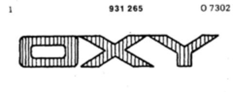 OXY Logo (DPMA, 08.10.1971)