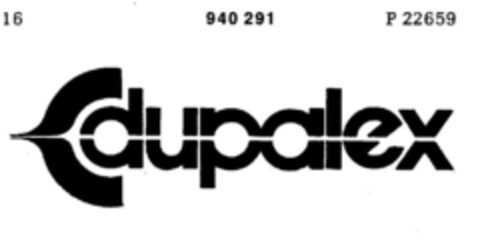 dupalex Logo (DPMA, 04.02.1975)