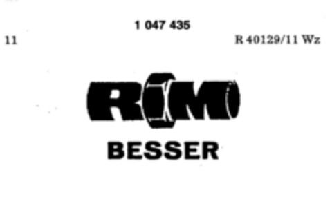 RIM BESSER Logo (DPMA, 14.07.1982)