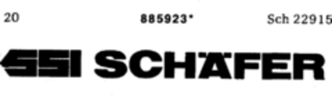 SSI SCHÄFER Logo (DPMA, 02.07.1971)