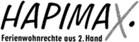 HAPIMAX. Ferienwohnrechte aus 2. Hand Logo (DPMA, 31.12.1992)