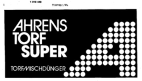 AHRENS TORF SUPER TORFMISCHDÜNGER Logo (DPMA, 11/26/1980)