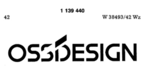 OSSDESIGN Logo (DPMA, 13.09.1988)