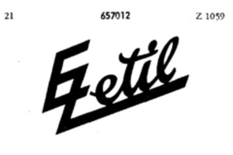 EZetil Logo (DPMA, 27.04.1953)