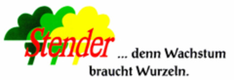 Stender ... denn Wachstum braucht Wurzeln. Logo (DPMA, 01/18/2000)