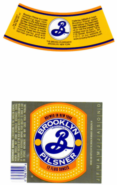 BROOKLYN PILSNER Logo (DPMA, 03.08.2001)