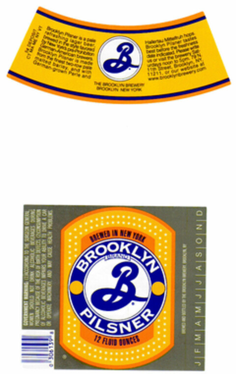 BROOKLYN PILSNER Logo (DPMA, 08/03/2001)