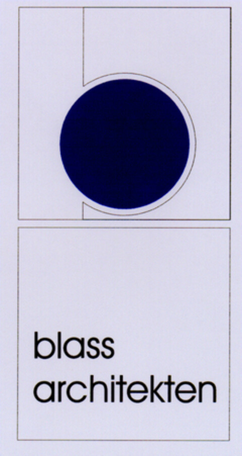 blass architekten Logo (DPMA, 13.12.2001)