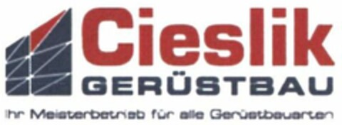 Cieslik GERÜSTBAU Logo (DPMA, 21.11.2018)