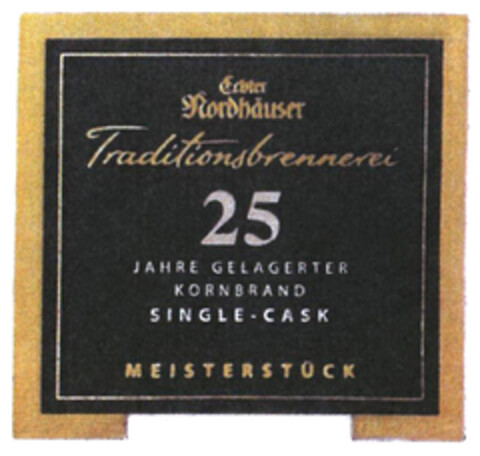 Echter Nordhäuser Traditionsbrennerei 25 JAHRE GELAGERTER KORNBRAND SINGLE-CASK Logo (DPMA, 01.10.2020)