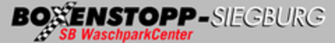 BOXENSTOPP-SIEGBURG SB WaschparkCenter Logo (DPMA, 01.09.2020)