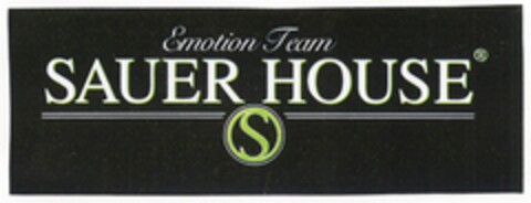 Emotion Team SAUER HOUSE Logo (DPMA, 10/21/2003)