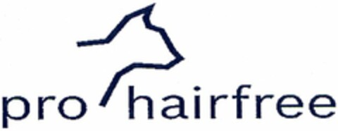 pro hairfree Logo (DPMA, 28.10.2005)