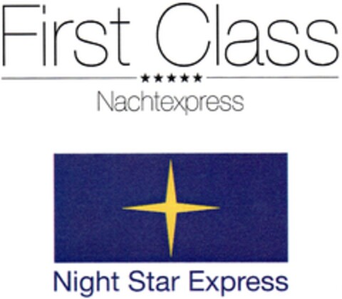 First Class Nachtexpress Night Star Express Logo (DPMA, 01.06.2007)