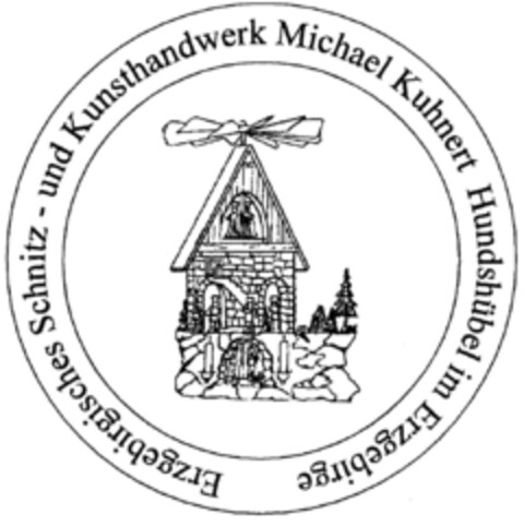 Erzgebirgisches Schnitz- und Kunsthandwerk Michael Kuhnert Hundshübel im Erzgebirge Logo (DPMA, 24.02.1997)