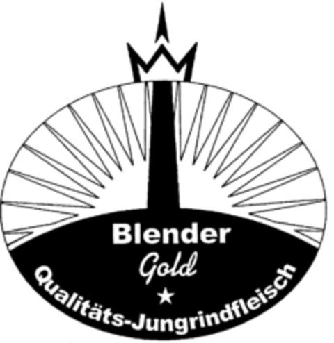 Blender Gold Qualitäts-Jungrindfleisch Logo (DPMA, 20.08.1997)
