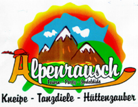 Alpenrausch Kneipe - Tanzdiele - Hüttenzauber Logo (DPMA, 06.12.1999)