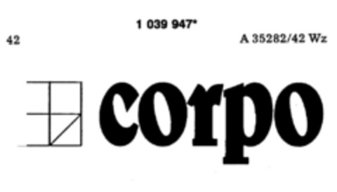 corpo Logo (DPMA, 05.01.1982)