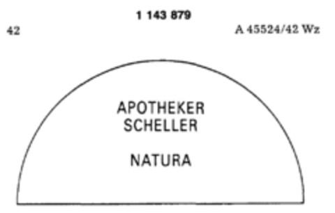 APOTHEKER SCHELLER NATURA Logo (DPMA, 12/03/1988)