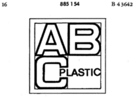 ABC PLASTIC Logo (DPMA, 30.12.1969)