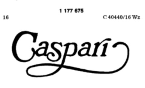 Caspari Logo (DPMA, 08.05.1990)