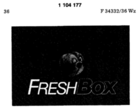 FRESH BOX Logo (DPMA, 11.04.1986)