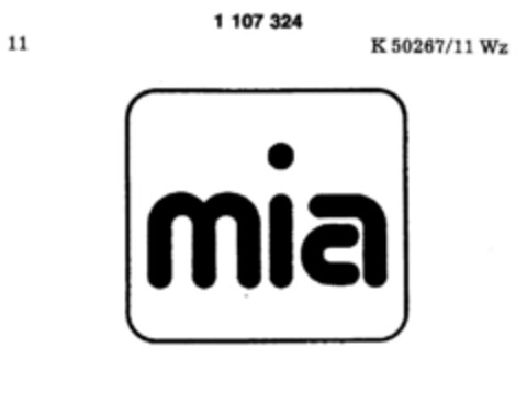 mia Logo (DPMA, 18.09.1986)