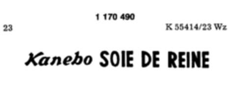 Kanebo SOIE DE REINE Logo (DPMA, 04.12.1989)