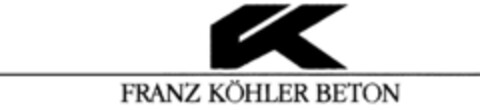 FRANZ KÖHLER BETON Logo (DPMA, 06/22/1991)