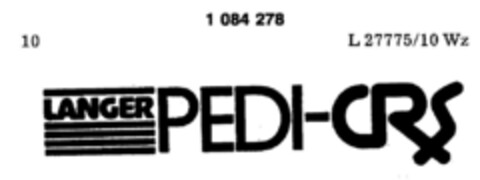 LANGER PEDI-CRS Logo (DPMA, 23.11.1984)