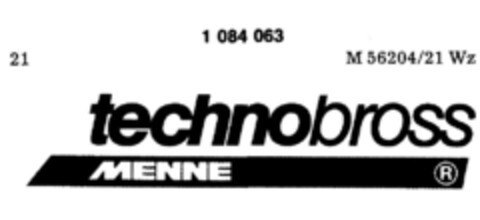 technobross MENNE Logo (DPMA, 01.03.1985)