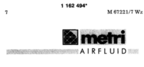 metri A I R F L U I D Logo (DPMA, 19.04.1990)