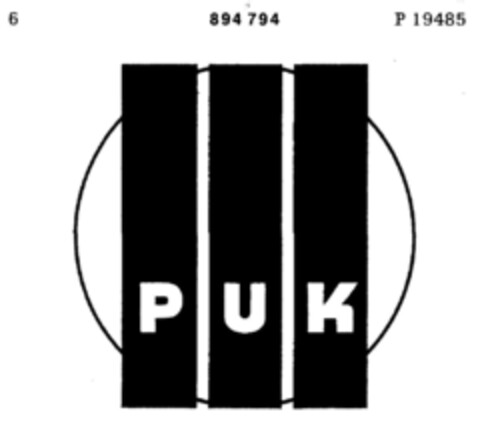 PUK Logo (DPMA, 01.02.1971)