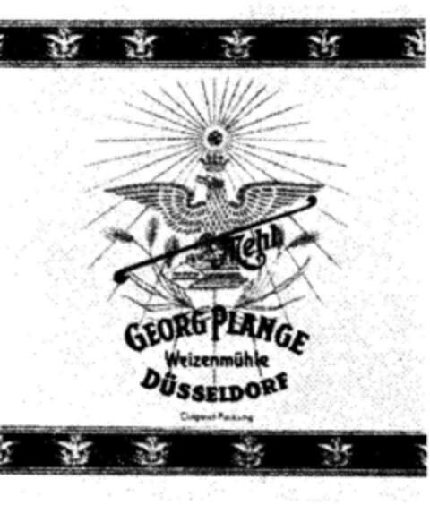 GEORG PLANGE Weizenmühle DÜSSELDORF Logo (DPMA, 29.07.1938)