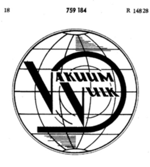 VAKUUM VULK Logo (DPMA, 03/27/1961)