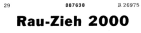 RAU-ZIEH 2000 Logo (DPMA, 14.07.1970)