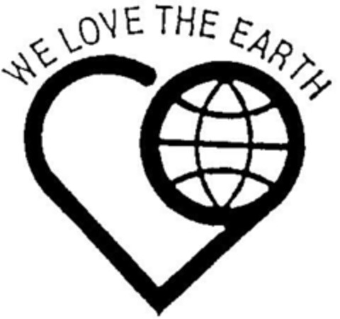 WE LOVE THE EARTH Logo (DPMA, 05.11.1991)