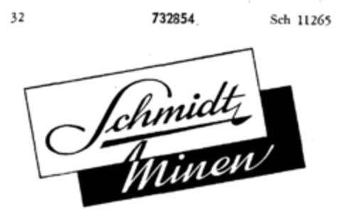 Schmidt Minen Logo (DPMA, 28.11.1958)