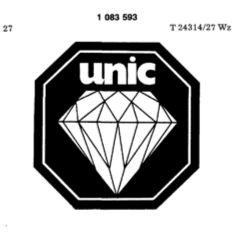 unic Logo (DPMA, 13.03.1985)