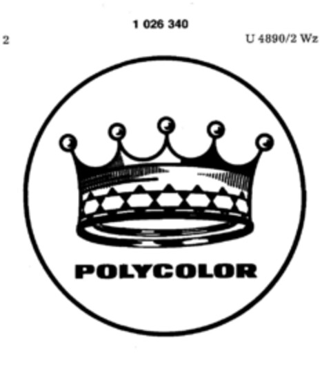 POLYCOLOR Logo (DPMA, 22.03.1978)