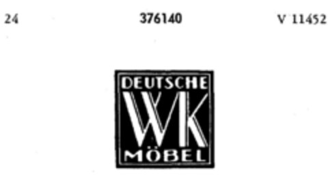 WK DEUTSCHE MÖBEL Logo (DPMA, 31.01.1927)