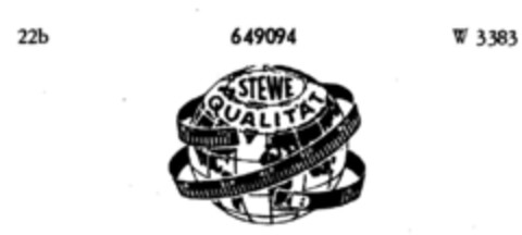 STEWE QUALITÄT Logo (DPMA, 10/22/1952)