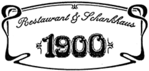 Restaurant & Schankhaus 1900 Logo (DPMA, 01/10/2008)
