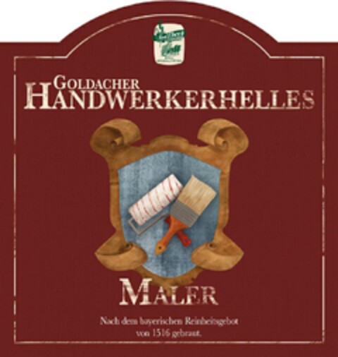 GOLDACHER HANDWERKERHELLES MALER Logo (DPMA, 26.08.2016)