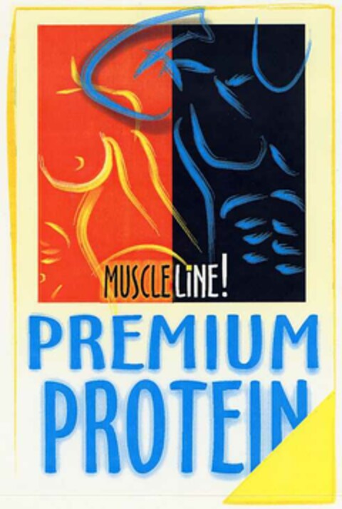 MUSCLE LINE! PREMIUM PROTEIN Logo (DPMA, 31.01.2003)