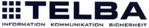 TELBA INFORMATION KOMMUNIKATION SICHERHEIT Logo (DPMA, 23.02.2006)