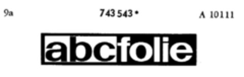 abc folie Logo (DPMA, 08.10.1960)