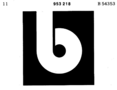 b Logo (DPMA, 05/15/1975)