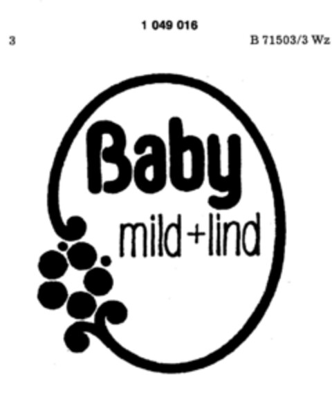 Baby mild+lind Logo (DPMA, 08.12.1982)